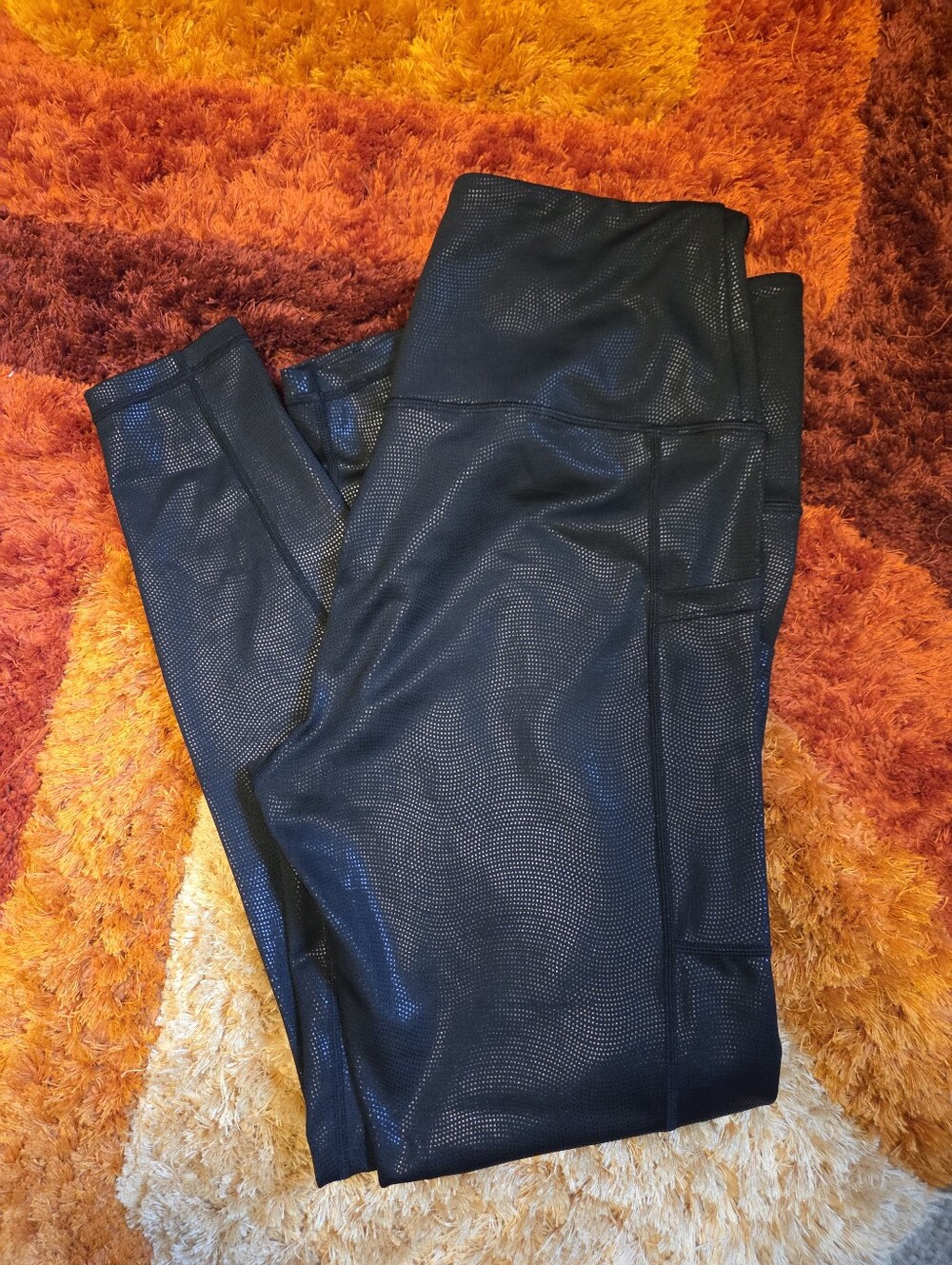 Black Shimmery Leggings